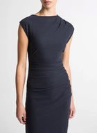 Vince Cotton Twist-Drape Dress