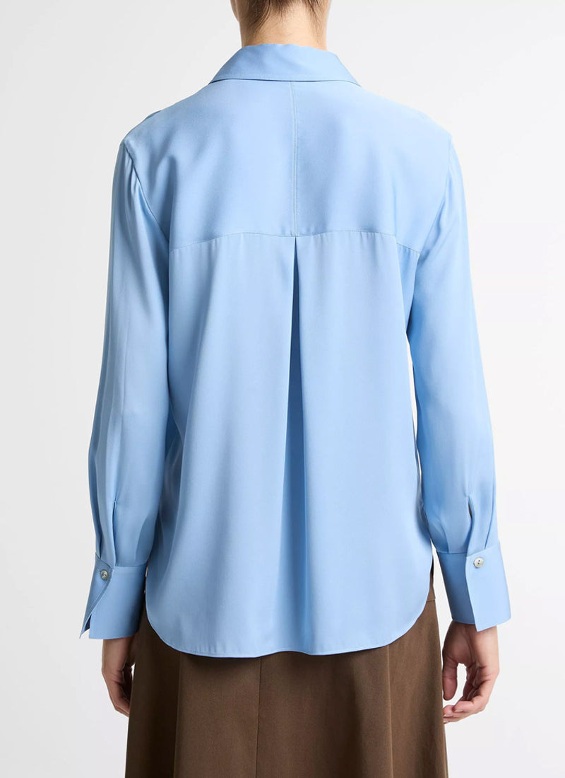 Long Sleeve Button Down Blouse by Vince at Andrews
