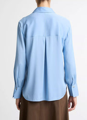 Vince Long Sleeve Button Down Blouse