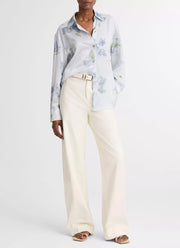 Vince Petal Blur Silk Relaxed Shirt