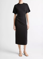 Vince Short Sleeve Side Rouche Dress