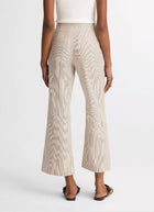 Vince Low Rise Ticking Striped Crop Flare Trouser