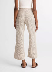 Vince Low Rise Ticking Striped Crop Flare Trouser