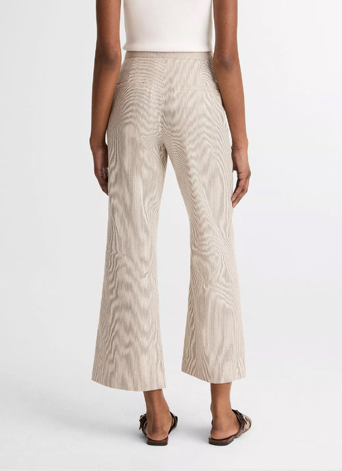 Vince Low Rise Ticking Striped Crop Flare Trouser