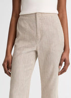 Vince Low Rise Ticking Striped Crop Flare Trouser