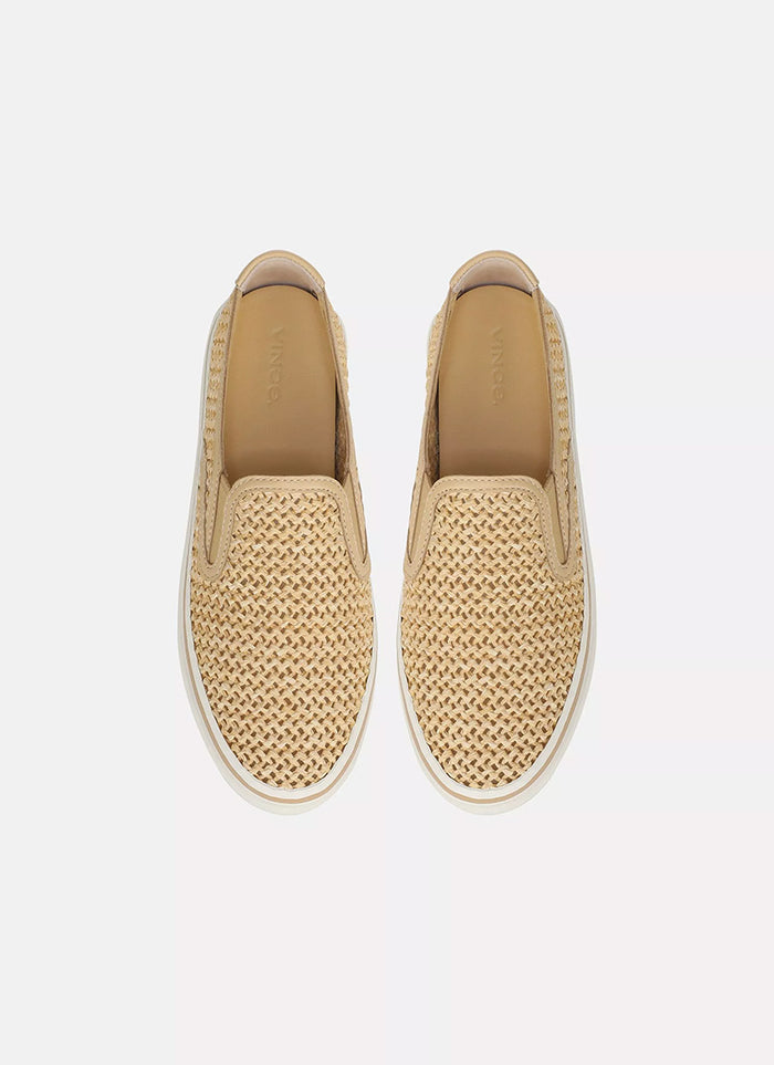 Vince Blair Slip On Raffia Sneaker