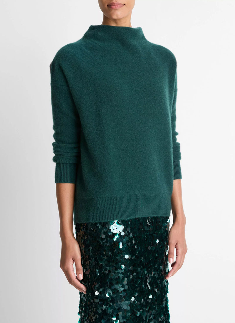  Boiled Cashmere Funnel Neck by Vince at Andrews 