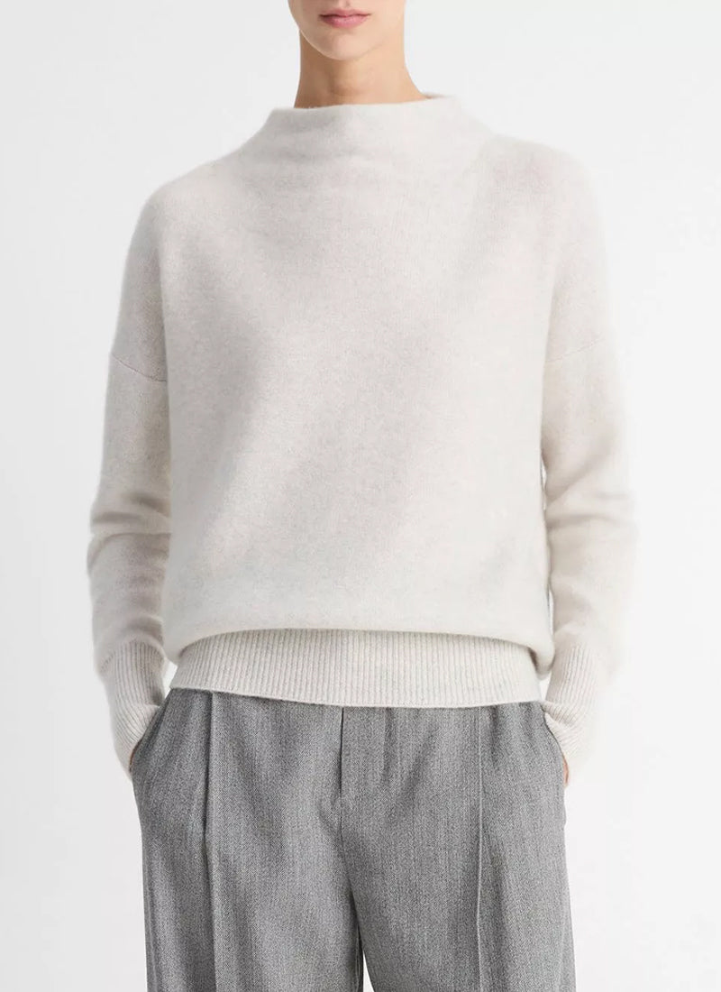 Vince Plush Cashmere Funnel Neck Sweater