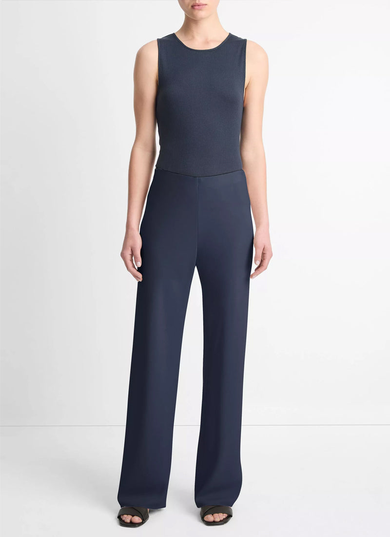 Vince Colette High-Rise Crepe Bias Pant