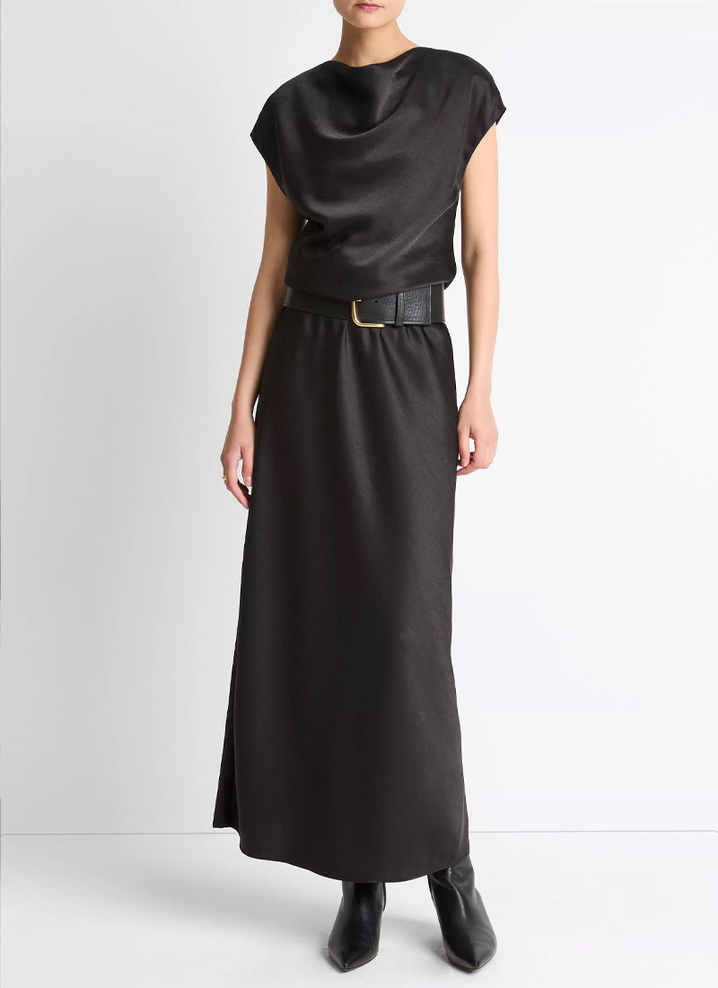  Draped Cowl Neck Dress by Vince at Andrews 