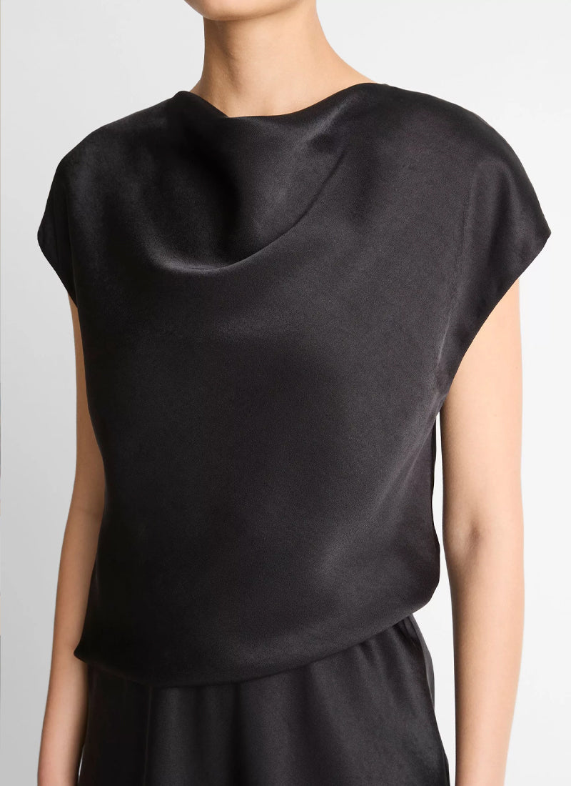  Draped Cowl Neck Dress by Vince at Andrews 