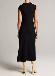 Draped Crepe Funnel-Neck Dress by Vince at Andrews
