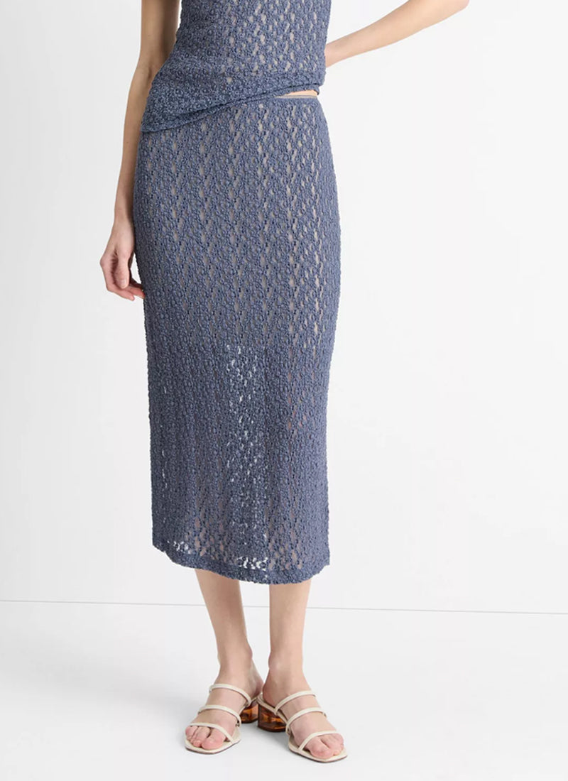 Vince Floral Smocked Skirt