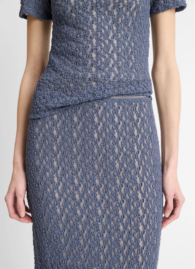 Vince Floral Smocked Skirt