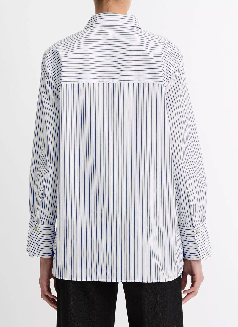 Vince Furrow Stripe Button Down Shirt