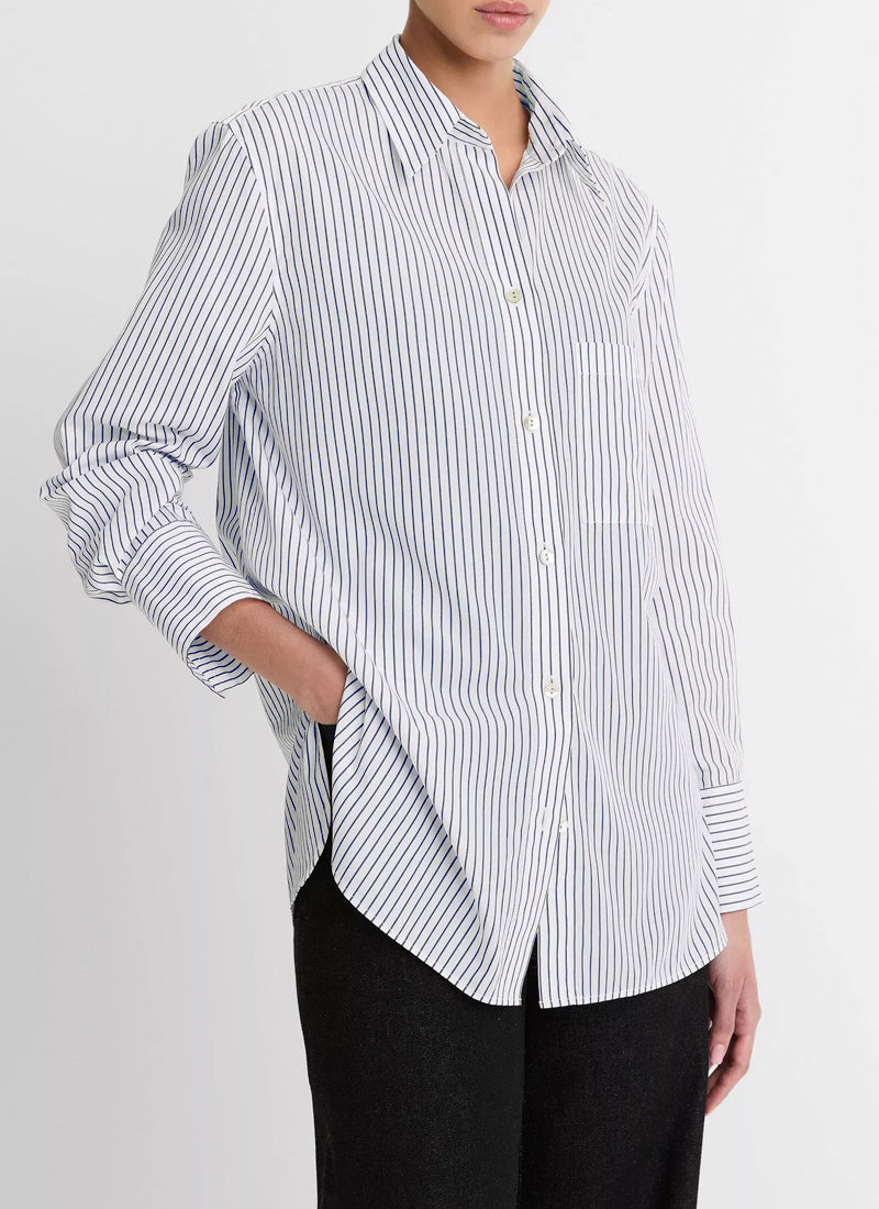 Vince Furrow Stripe Button Down Shirt