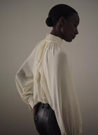 Gathered Neck Blouse by Vince at Andrews