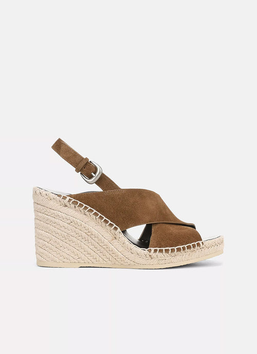 Vince Georgia Suede Wedge Sandals