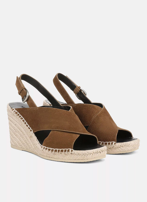 Vince Georgia Suede Wedge Sandals