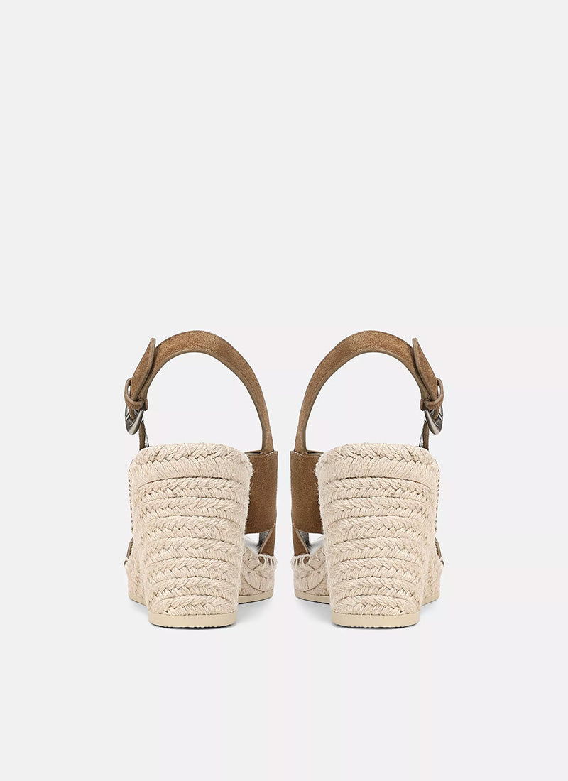 Vince Georgia Suede Wedge Sandals