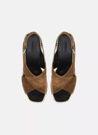 Vince Georgia Suede Wedge Sandals