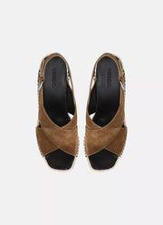 Vince Georgia Suede Wedge Sandals