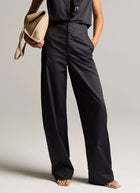 High-Rise Elastic-Waist Trouser