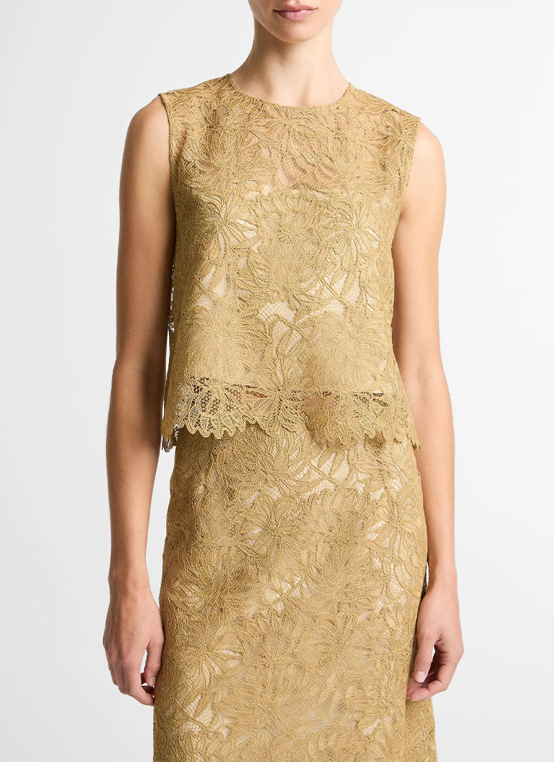 Vince Lace Shell Top