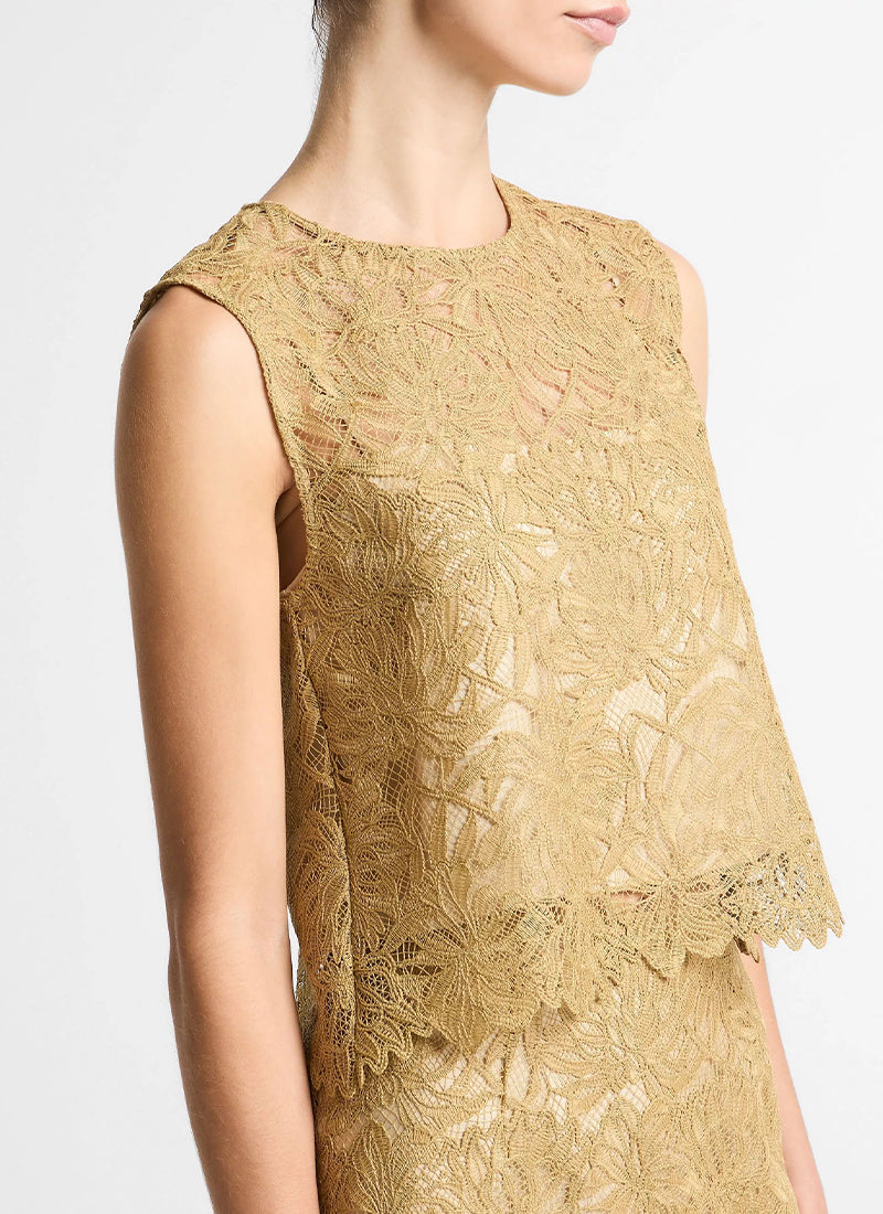 Vince Lace Shell Top