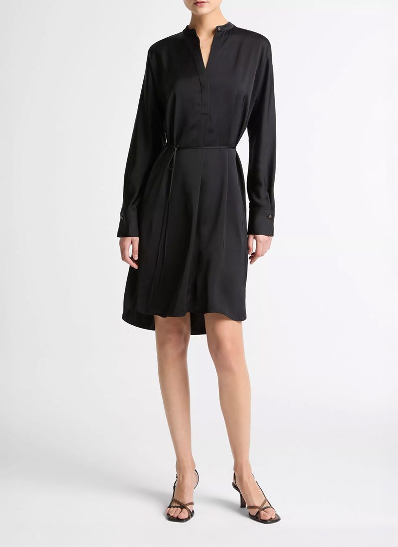  Long Sleeve Band Collar Dress by Vince at Andrews 