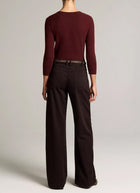 Vince Mid Rise Washed Cotton Wideleg