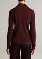 Vince Satin-Trimmed Cashmere Collared Cardigan