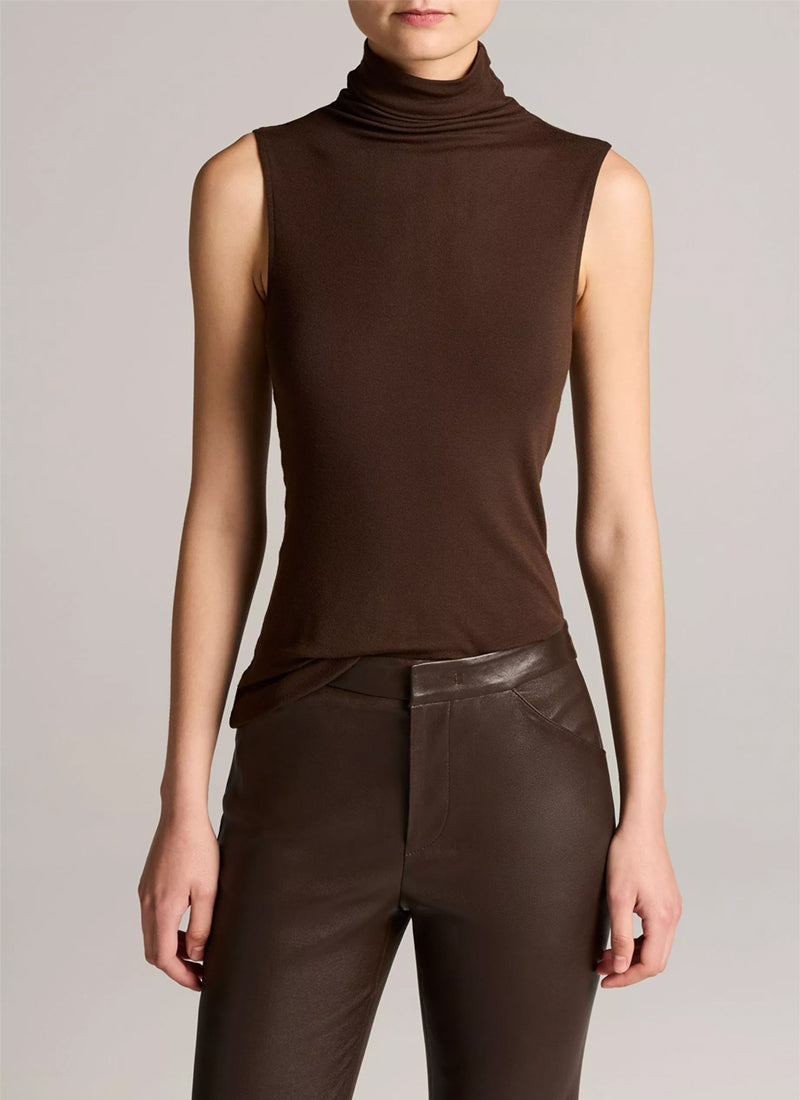  Jersey Sleeveless Turtleneck by Vince at Andrews 