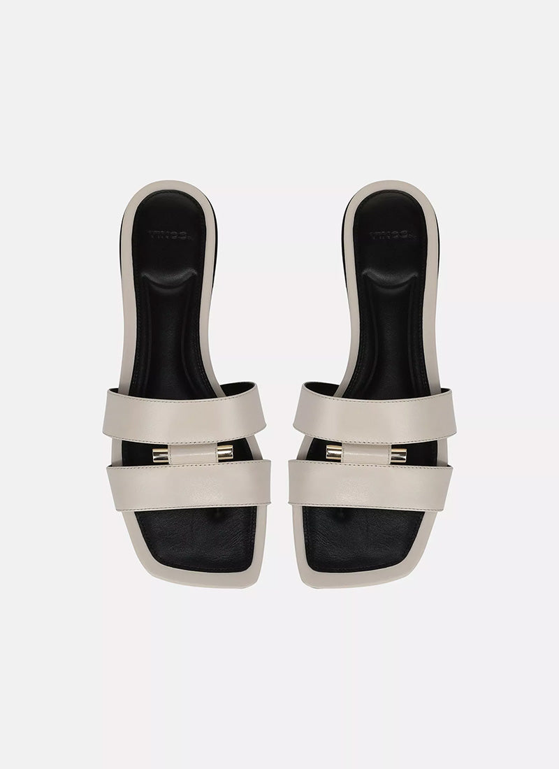 Vince Piper Leather Slide Sandal