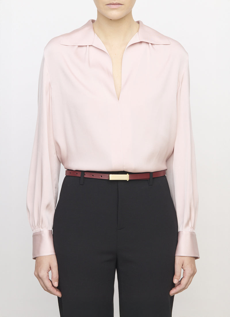 Placed Smocked Long Sleeve Blouse by Vince at Andrews