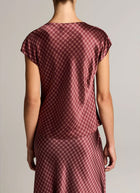  Silk Plaid Ombre Cowl Neck Top by Vince at Andrews 