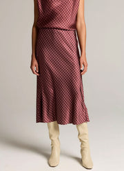 Plaid Ombre Slip Skirt