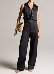 Relaxed Sleeveless Button Down by Vince