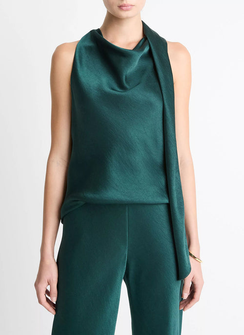  Satin Scarf Top by Vince at Andrews 