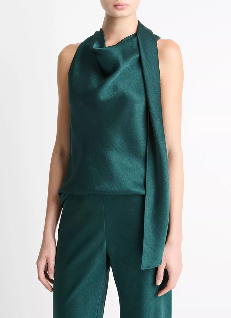  Satin Scarf Top by Vince at Andrews 