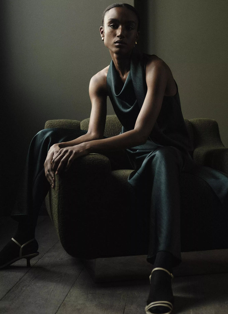  Satin Scarf Top by Vince at Andrews 