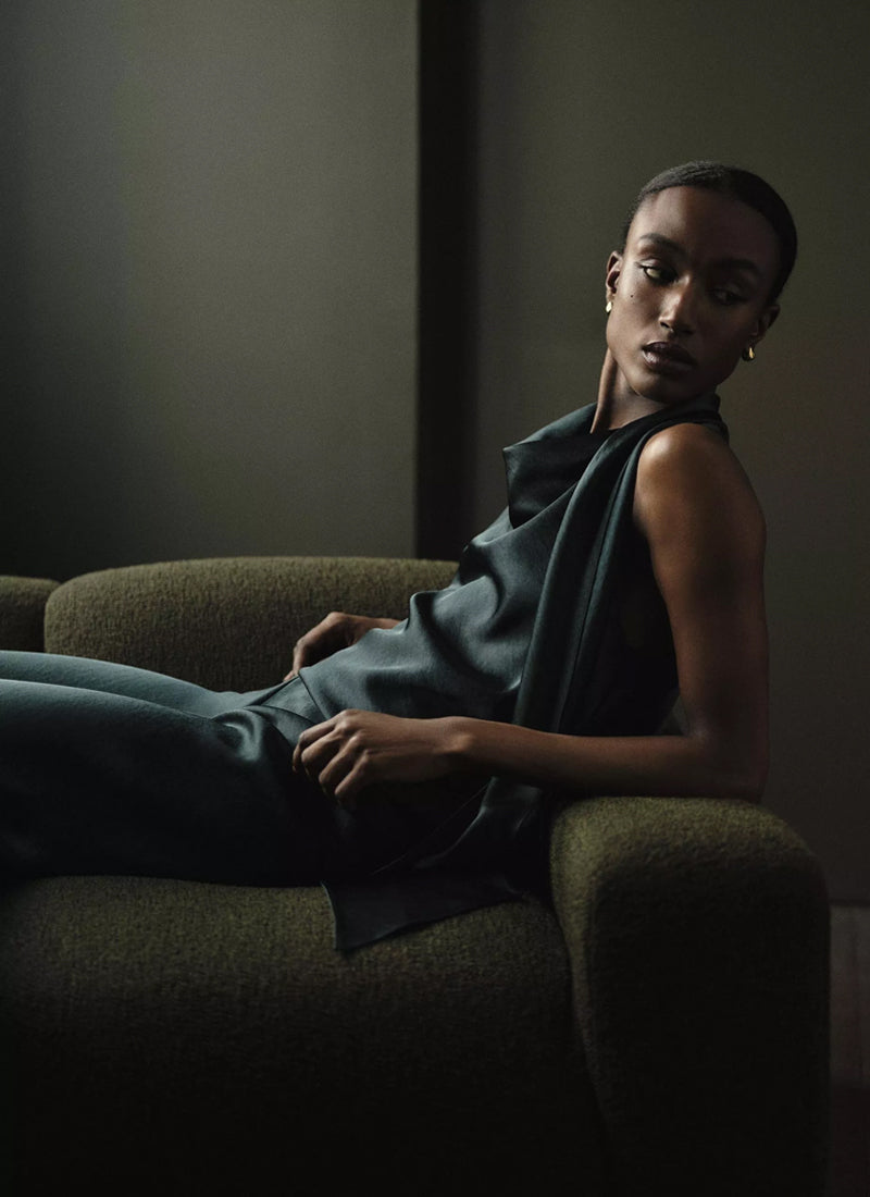  Satin Scarf Top by Vince at Andrews 