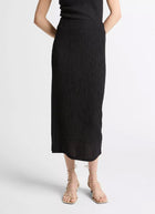 Vince Shadow Grid Midi Skirt