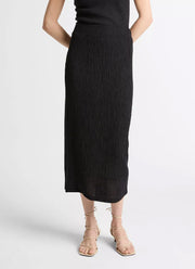Vince Shadow Grid Midi Skirt