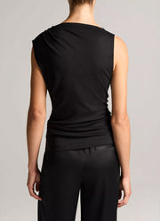 Draped Sleeveless Top