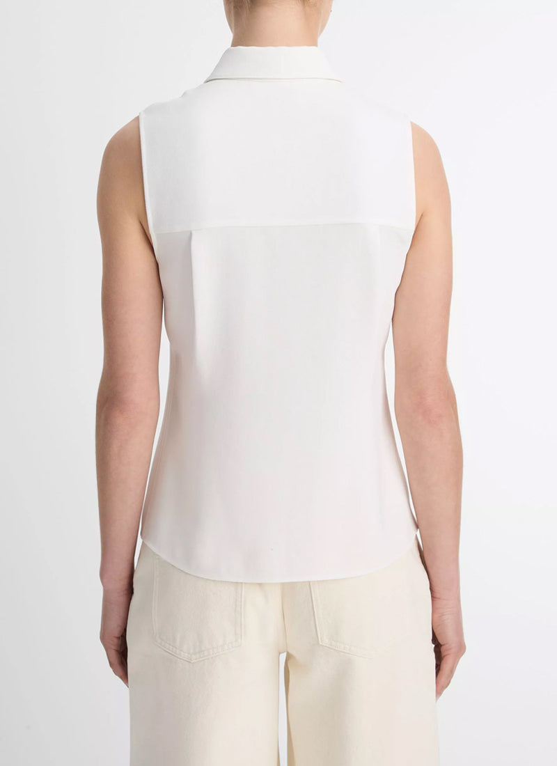 Vince Sleeveless Button Down