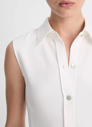 Vince Sleeveless Button Down