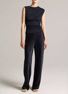 Sleeveless Draped Top Ink by Vince