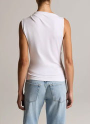 Draped Sleeveless Top