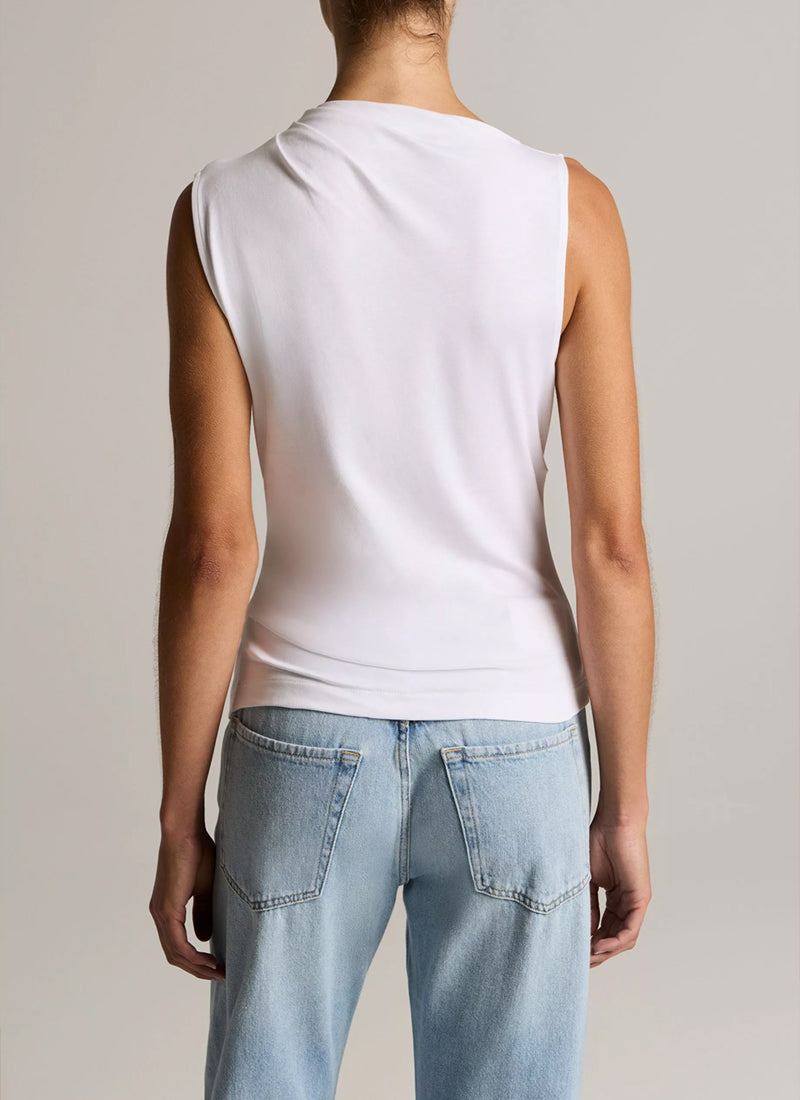 Draped Sleeveless Top